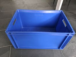 Stabile blaue Kunststoffbox - Praktische Lagerbox