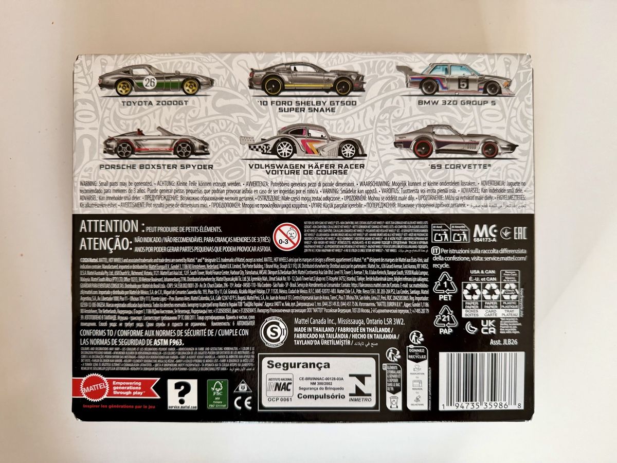 Hot Wheels Modellini d'auto: Hot Wheels Silver Series ZAMAC 6er Set – Nuovo e nell'imballaggio originale da Oberembrach venduto da theZaz 2