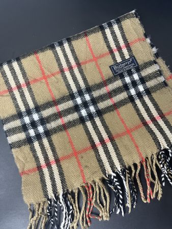 Écharpe Burberry 100% laine beige