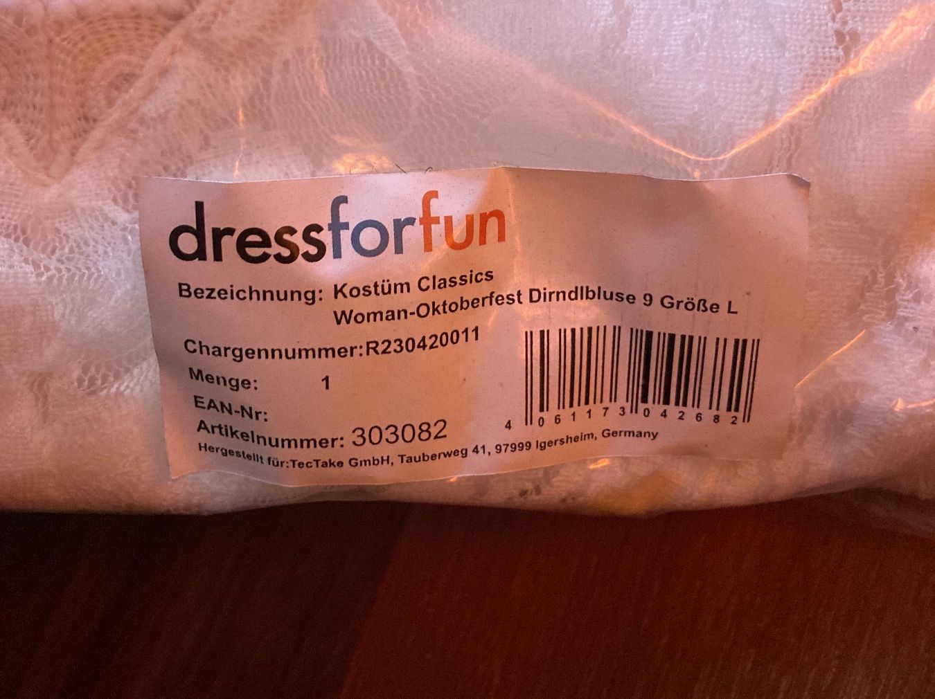 Camicette: Bluse Oktoberfest L – Nuovo e nell'imballaggio originale da Aarwangen venduto da to-hirschi 6