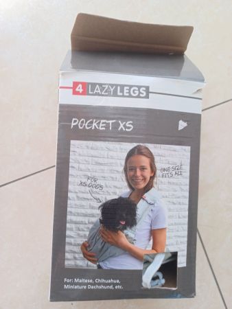 Hunde Tragetasche 4LazyLegs Pocket XS, für Tiere bis 7 kg 🐶