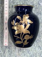 Porzellan Vase Kobalt mit Gold Rarität für Sammler