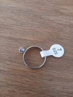 Ring silberfarben stahl,Grösse 7 neu mit Etikett