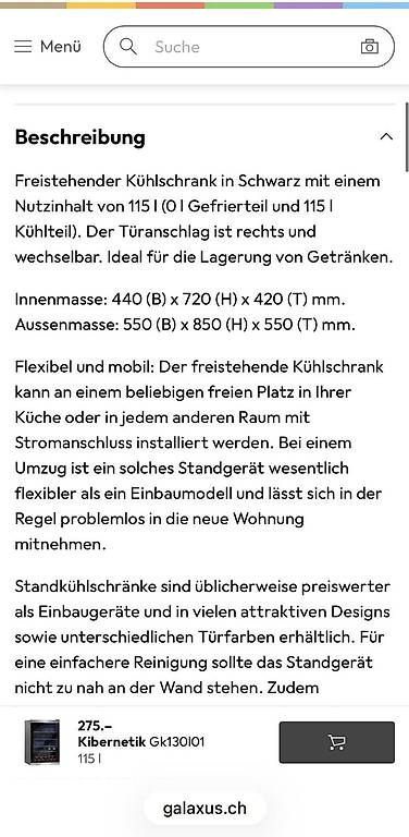 Frigoriferi: Mini Fridge / Kühlschrank – Usato da Thalheim venduto da Bettina.Frauenfelder 3