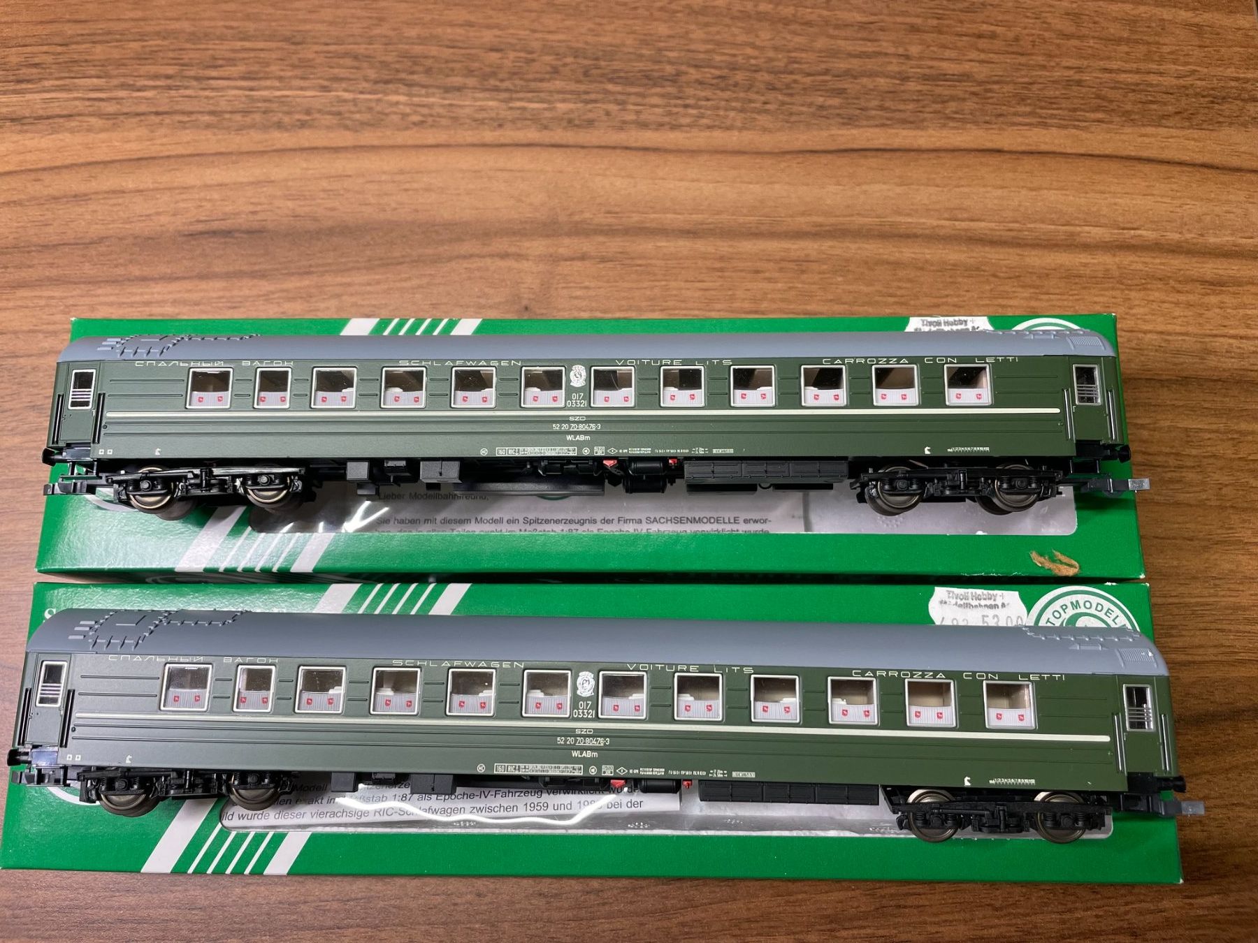 Modellini di ferrovie: Sachsenmodell Schlafwagen der SZD in DC – Usato da Villmergen venduto da Mfritz 2