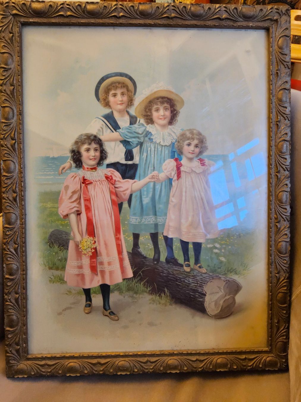 Foto & Immagini: Antikes Bild in Rahmen - Kinderportrait, ca 1880 – Usato da Zürich venduto da SciTec