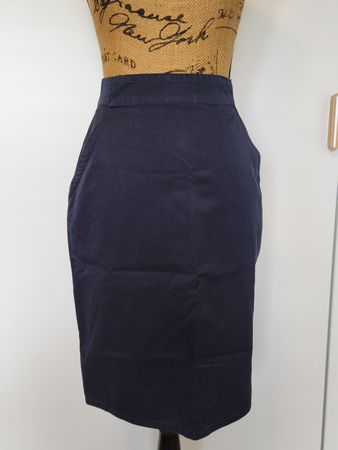 Gianni Versace Rock Baumwolle dunkelblau Grösse 36 /S