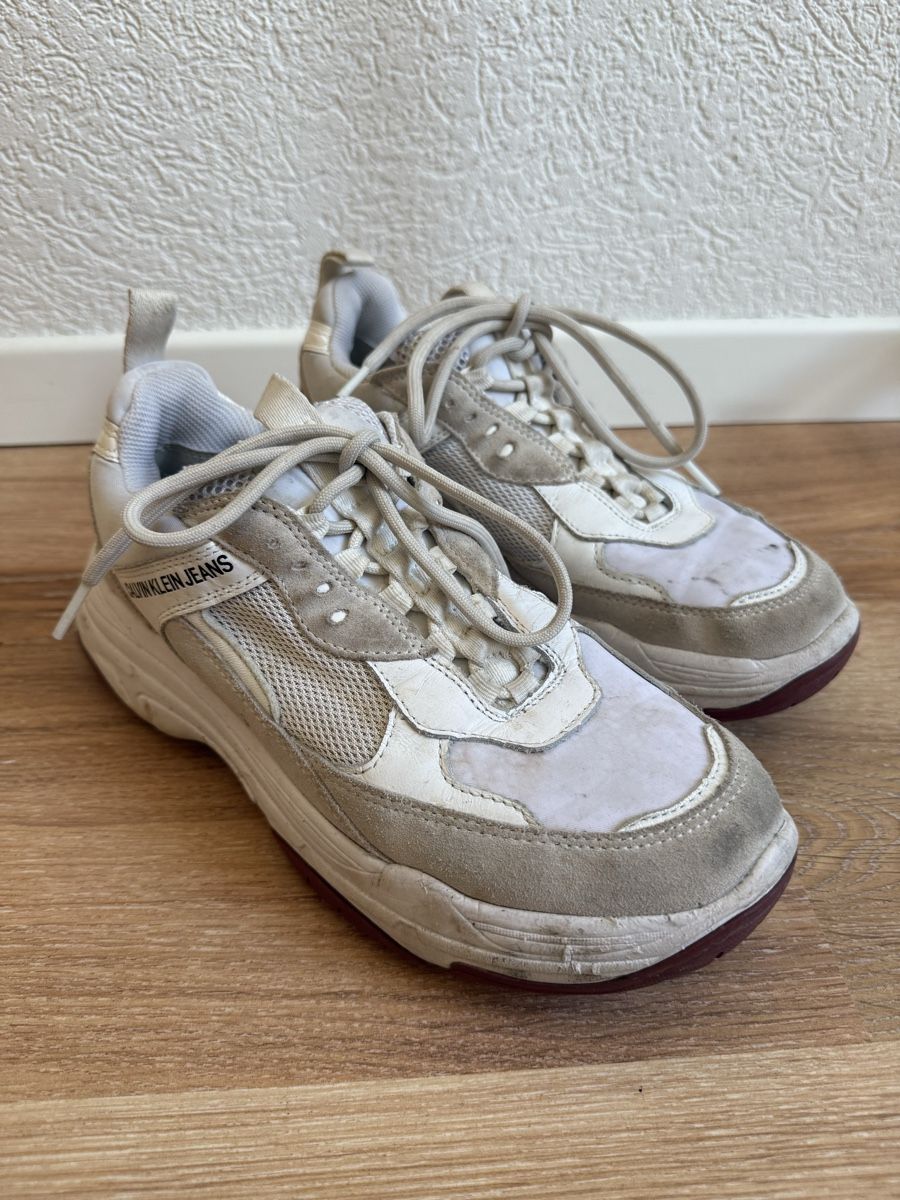 Calvin Klein Scarpe da donna: Baskets blanc/beige Calvin Klein, p.39 – Usato da Tavannes venduto da Thriftshop