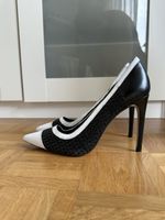 Elegante High Heels, schwarz/weiss, Grösse 40, neuwertig