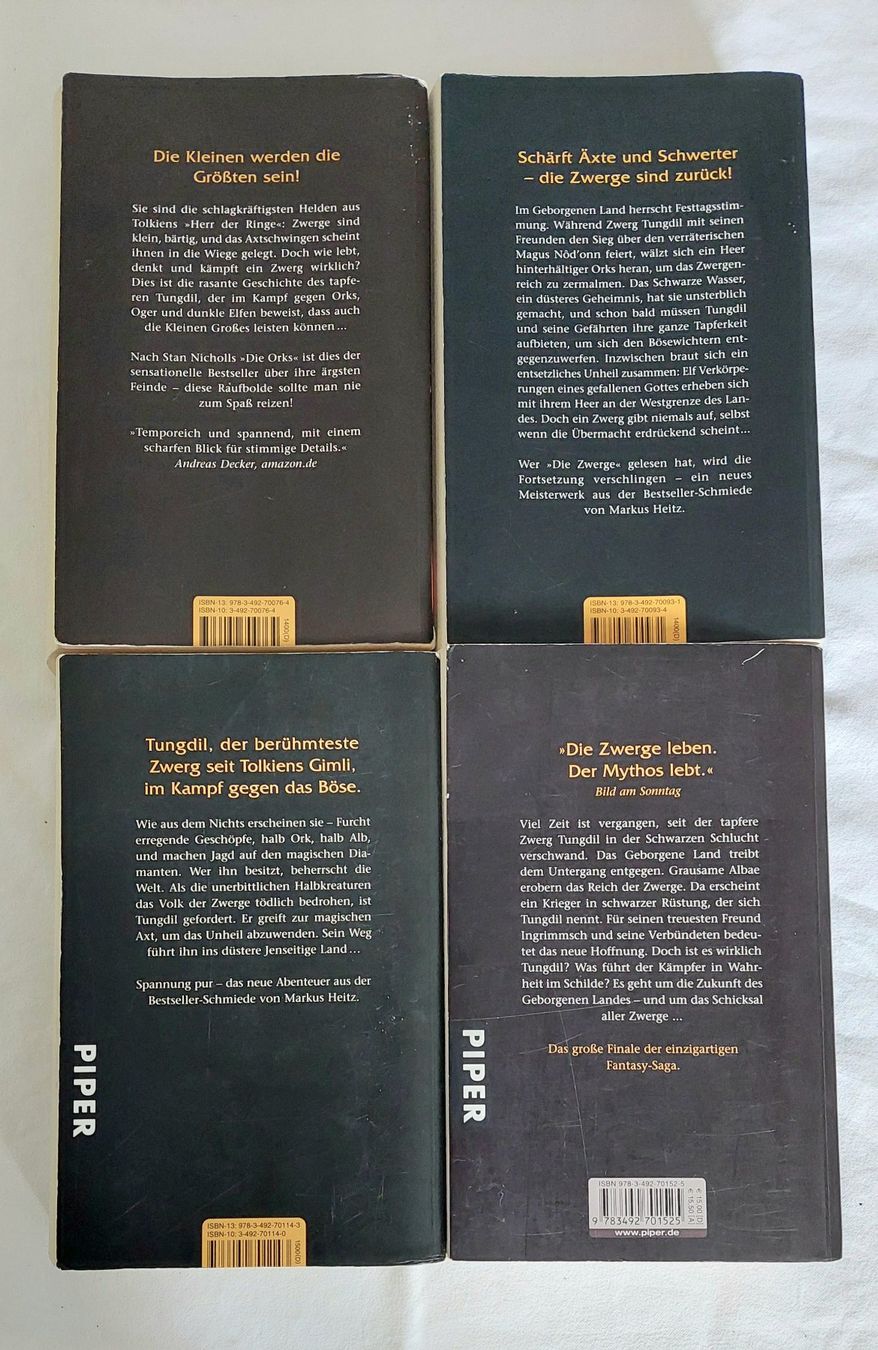 Livres: 4 Bücher Zwerge von Markus Heitz – D'occasion à Uitikon Waldegg par Smeragol 1