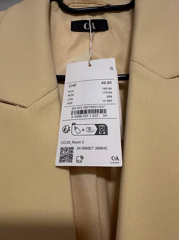 Giacche: Damen-Blazer gelb, Gr. S – Nuovo (secondo la descrizione) da Ettingen venduto da sweety1503 1