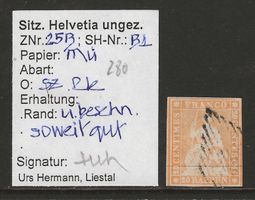 1854 : Strubel Nr. 25B mit Befund, KP 280.--