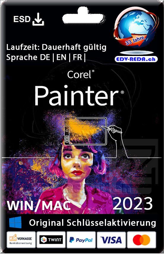 Corel Applications: Corel Painter 2023 WIN / MAC kein AOB Dauer Lizenz – Neuf (Voir description) à Langenthal par Reda