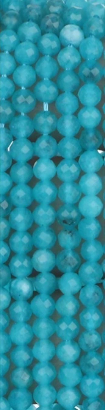 Minerali & Pietre curative: Chalcedon facettiert 3mm. Strang – Nuovo e nell'imballaggio originale da Menziken venduto da Mirager 1
