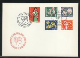 1962, FDC, Pro Juventute (4)