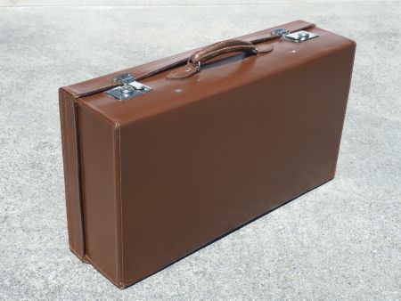 Reisekoffer Vintage England, mit Überzug, Oldtimer