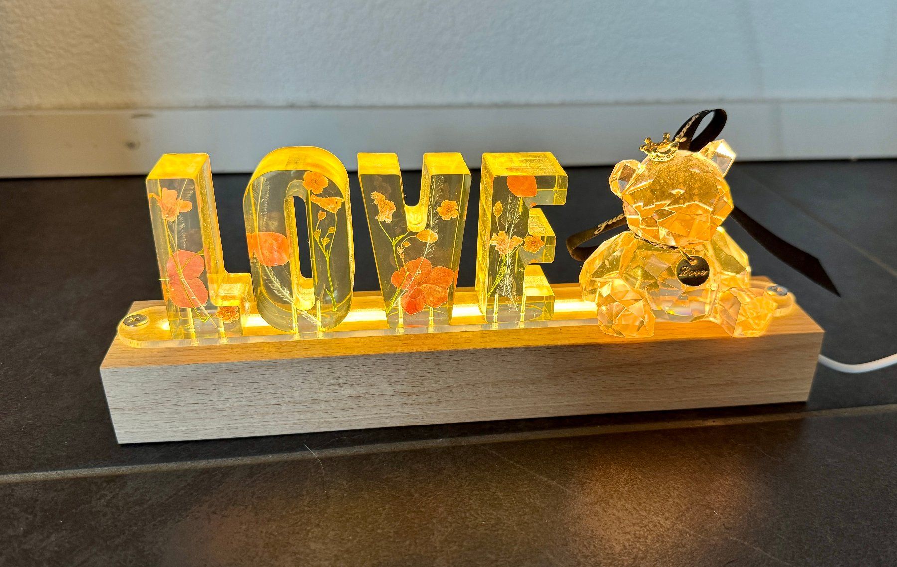 Lampade: Deko Lampe LOVE mit Teddybär – Usato da Berg am Irchel venduto da Zweiti_Chance 1