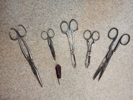 5 Antike Scheren