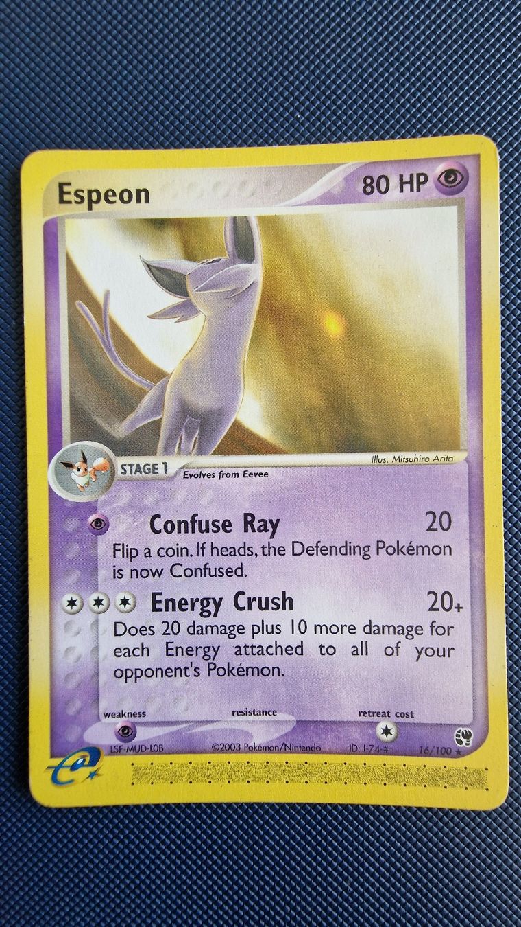 Pokémon Carte collezionabili: Espeon #16 – Pokémon Sandstorm – Usato da Veytaux venduto da PocketMonster