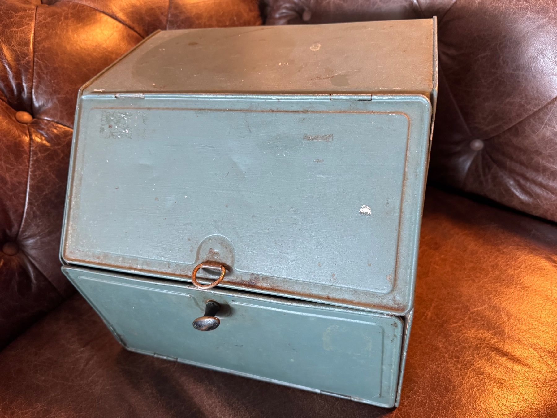 Insegne: ALTE BLECH VITRINE METALL ORIGINAL UM 1950 – Usato da Balterswil venduto da MR_FEELGOOD 1
