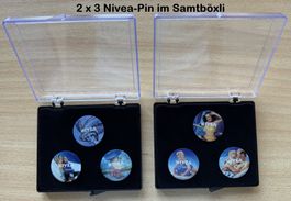 2 x 3 Nivea Pin in schöner Samtbox