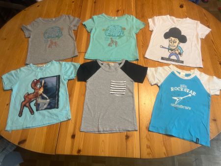 Sommer T-Shirt Set, Grösse 98, 6 Stück
