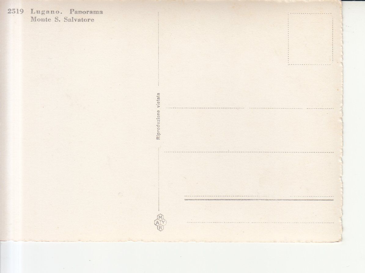 Cartoline postali: Lugano ca. 1940 – Usato da Bürglen TG venduto da StampGraf 1