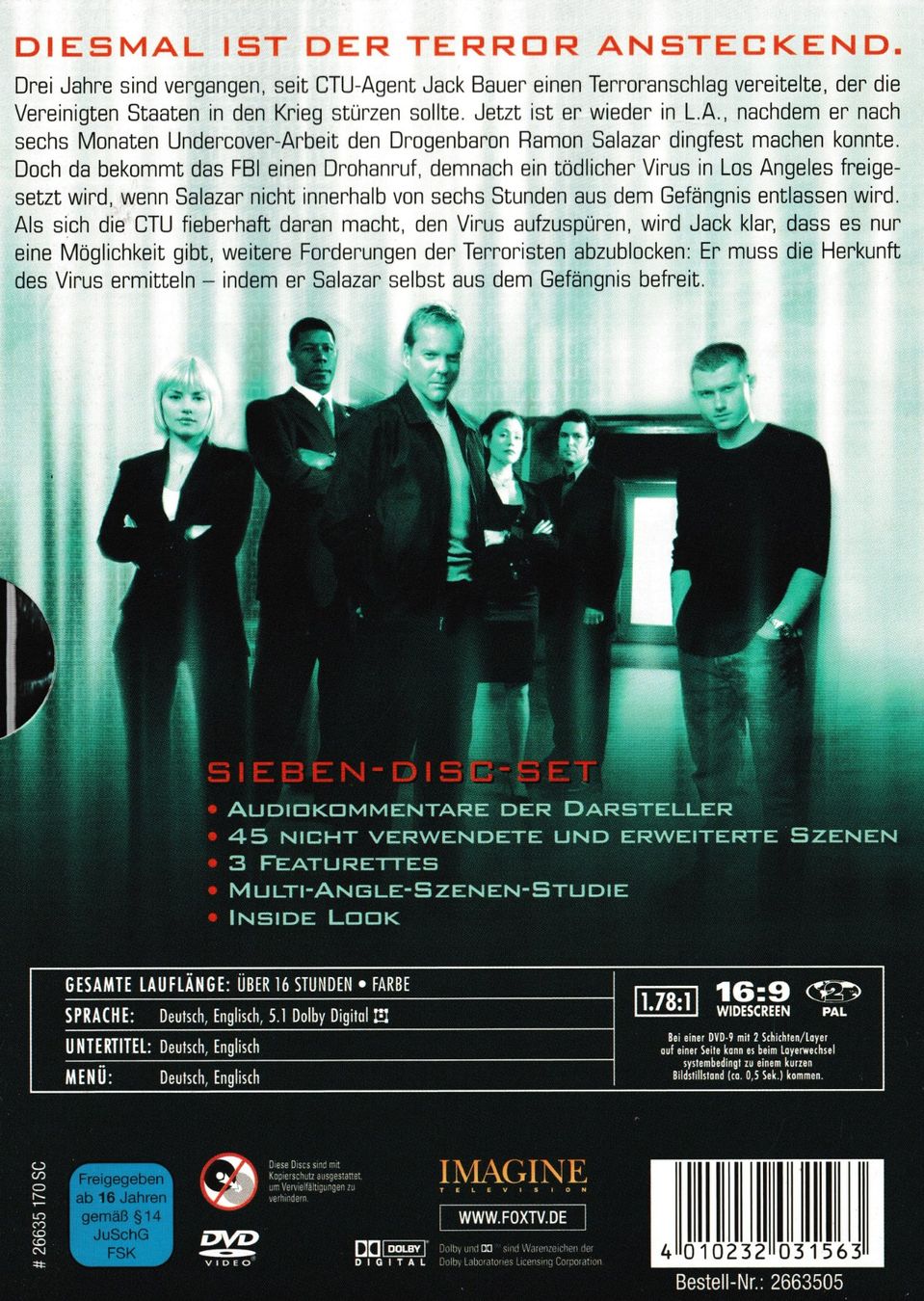 Tutti i DVDs: DVD - 24 Staffel 3 – Usato da Langnau am Albis venduto da MediaRescuerKeLoX 1