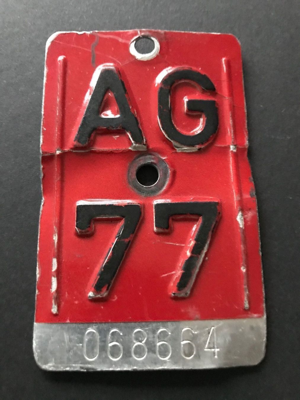 Schilder: AG 77 - Schnappszahl - als Geschenk! – Gebraucht aus Feldmeilen von Allerlei3112
