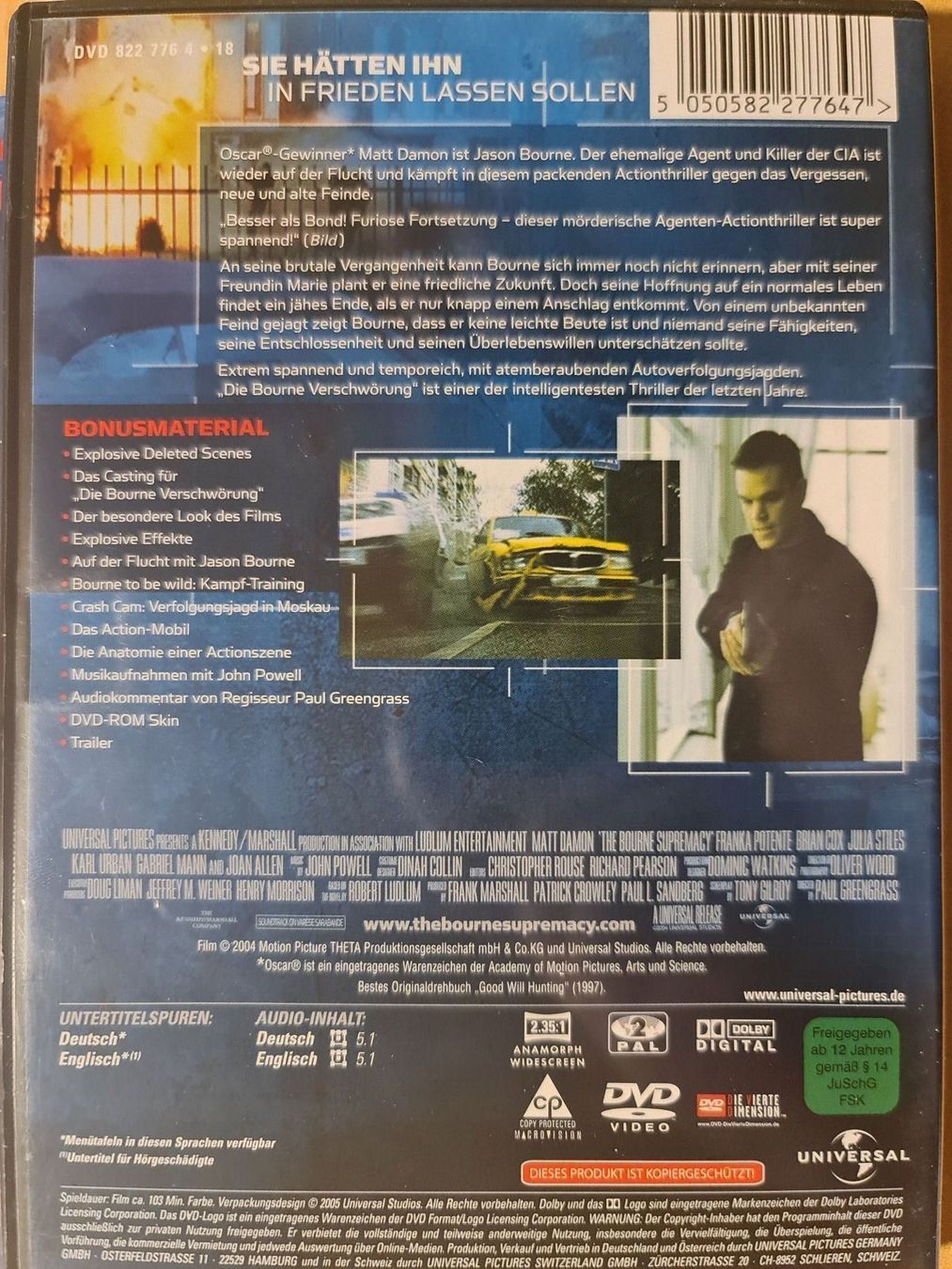 Alle DVDs: Die Bourne Verschwörung – Gebraucht aus Dintikon von Vexi 1
