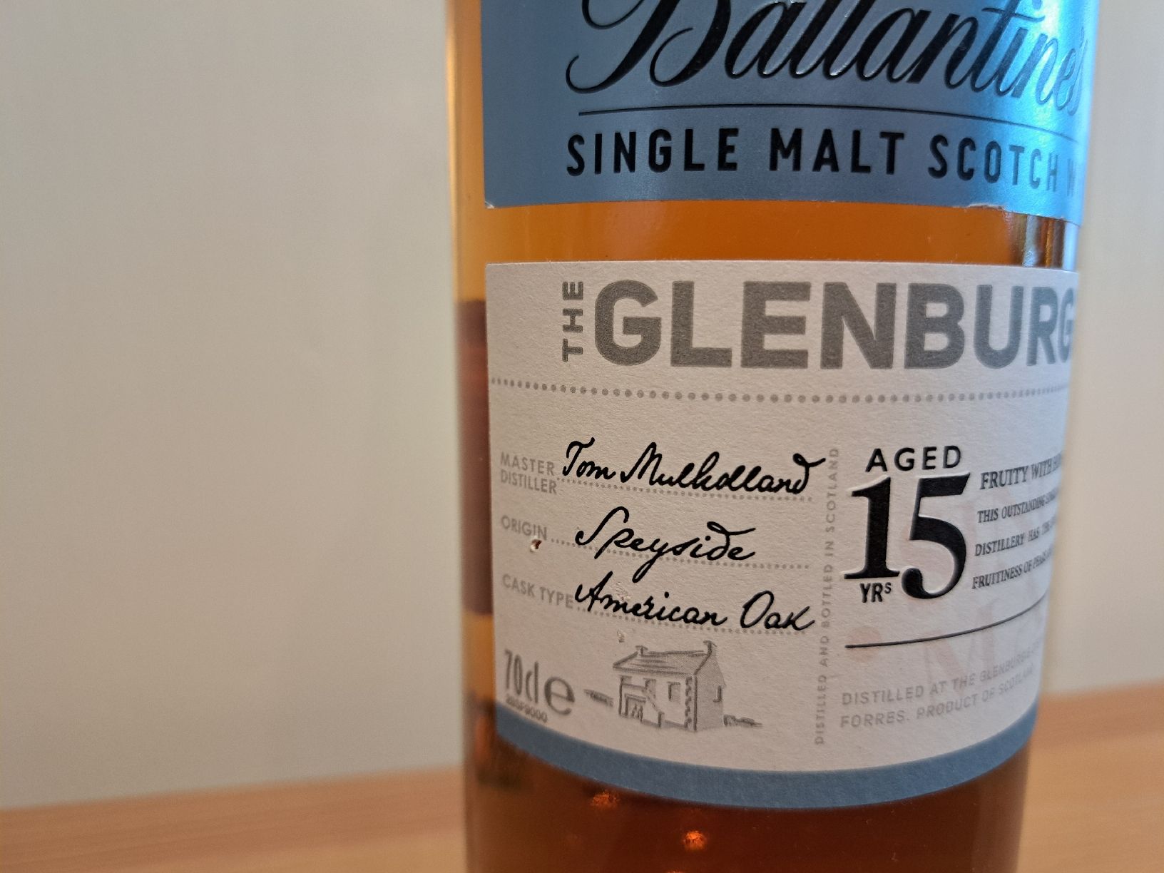Ballantines Bevande alcoliche: Ballantine's Glenburgie 15 yo offene Flasche – Usato da Brittnau venduto da Prorex 1