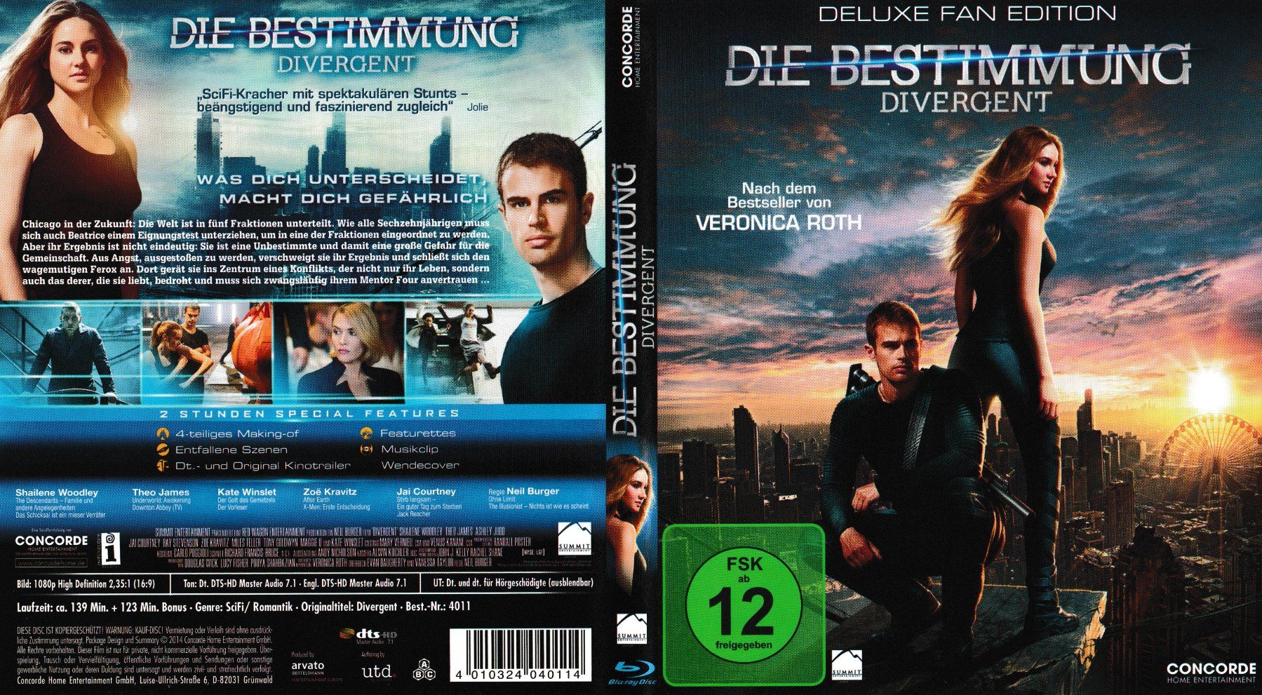 Tutti i DVDs: Blu-Ray - Die Bestimmung – Divergent – Usato da Langnau am Albis venduto da MediaRescuerKeLoX