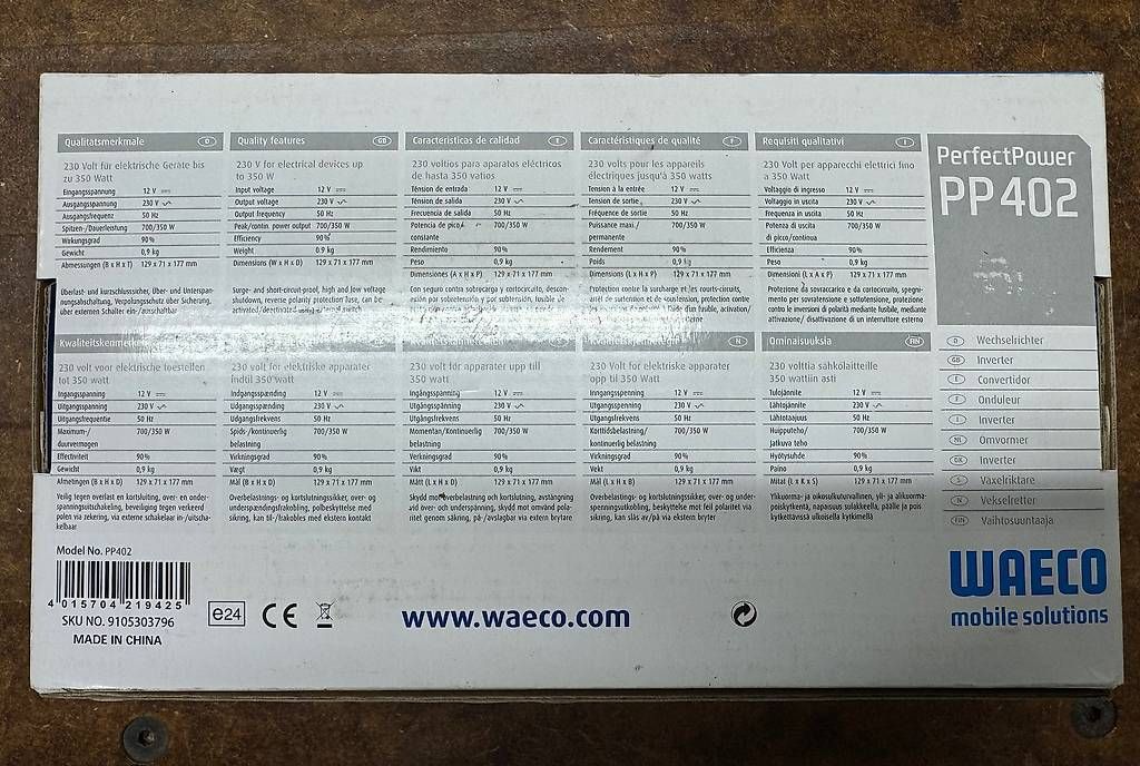 Wechselrichter: Dometic Waeco Wechselrichter PP402 350W – Neu und originalverpackt aus Oberentfelden von Matriks 2