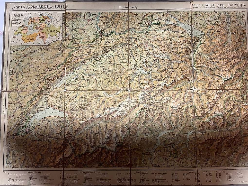 Cartine & Atlanti: Schweizerkarte – Usato da Wangenried venduto da bemja