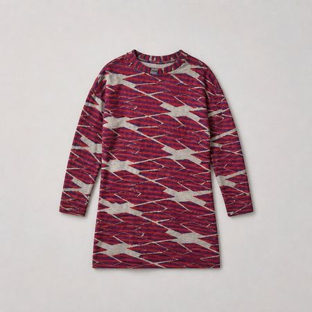 Cooles Sweat-Kleid, Gr. S gemustert schön warm