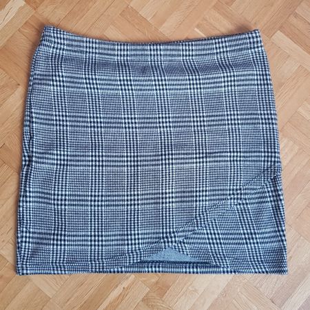 Jupe à carreaux gris taille L