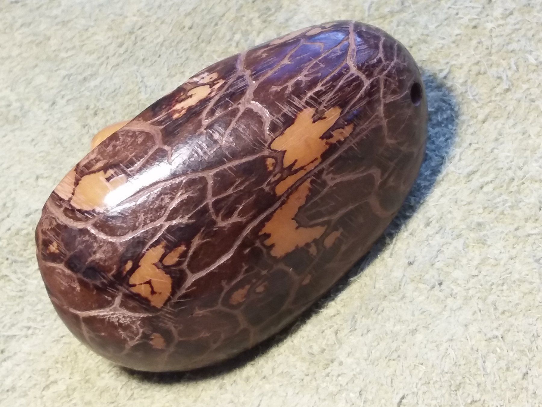 Statuette: Signiertes Netsuke, Mönch reitet Wal, Japan – Usato da Zürich venduto da sanwit 7