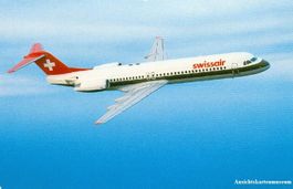Swissair - Fokker 100 + ca. 1987