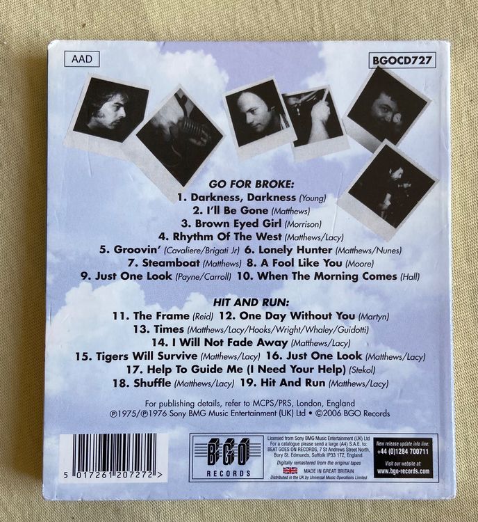 Ian Matthews CD Go For Broke / Hit And Run (1975/1976) (Gebraucht) in ...