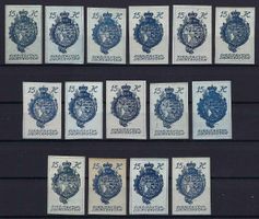 Lichtenstein 1920Wappenzeichnung+ Burg Vaduz ungebraucht