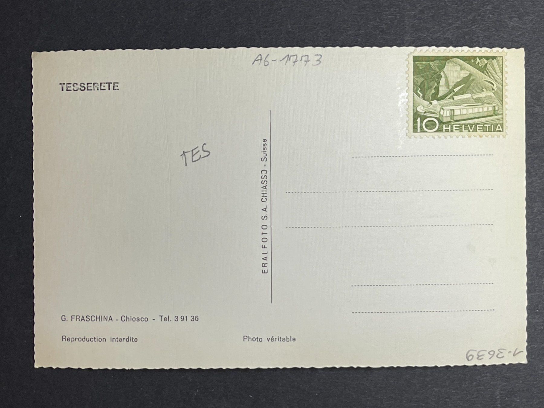 Cartes postales: Tesserete – D'occasion à Steg VS par _vinci_ 1