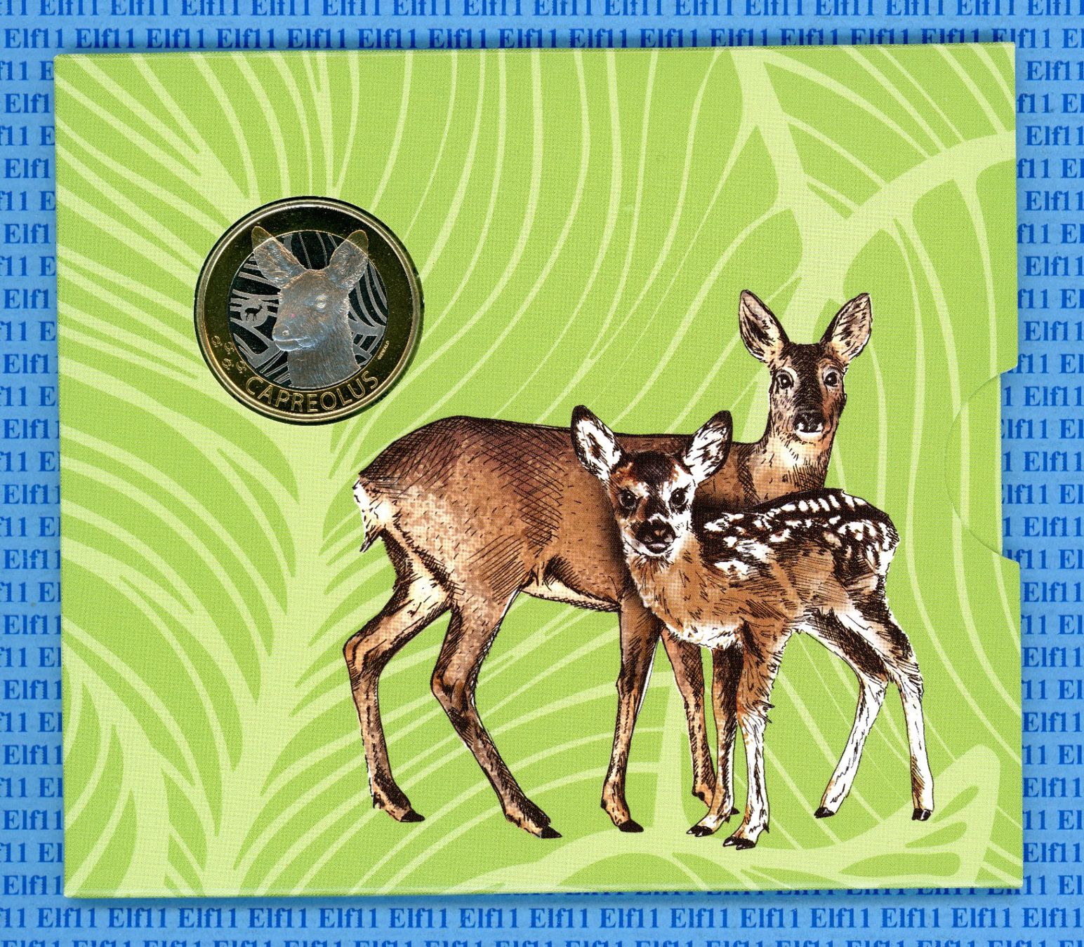 Tutti le monete: CHF__10.00 2019 Reh im Folder stgl 10 Franken – Nuovo e nell'imballaggio originale da Widnau venduto da Elf11