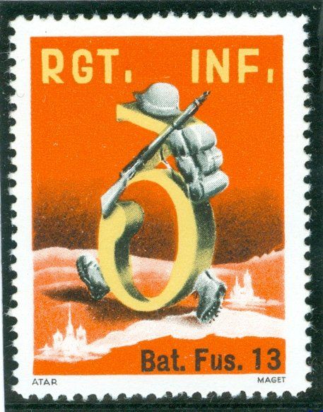Alle Briefmarken: Bat Fus 13 – Gebraucht aus Zürich von yago-rot