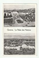 Ansichtskarte Palais des Nations Genf Face Nord und Sud 1963