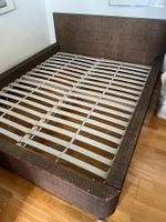 Bettgestell Rattan-Optik, braun, 160x200cm, Top Zustand