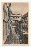 Postkarte Venedig, Ponte dei Sospiri, Italien