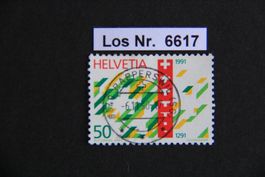 CH 1990 sauberer Vollstempel                        Los 6617