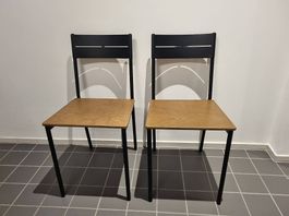 2x IKEA SANDSBERG Stühle  schwarz/braun  guter Zustand