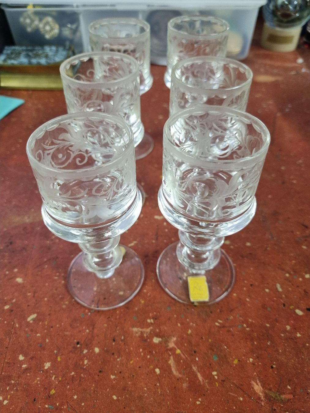 Verres: Gläser alt kristal Rattenberg – D'occasion à Ostermundigen par vintage60