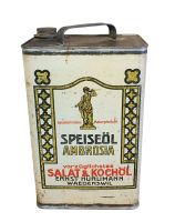 alter Blech Oel-Kanister